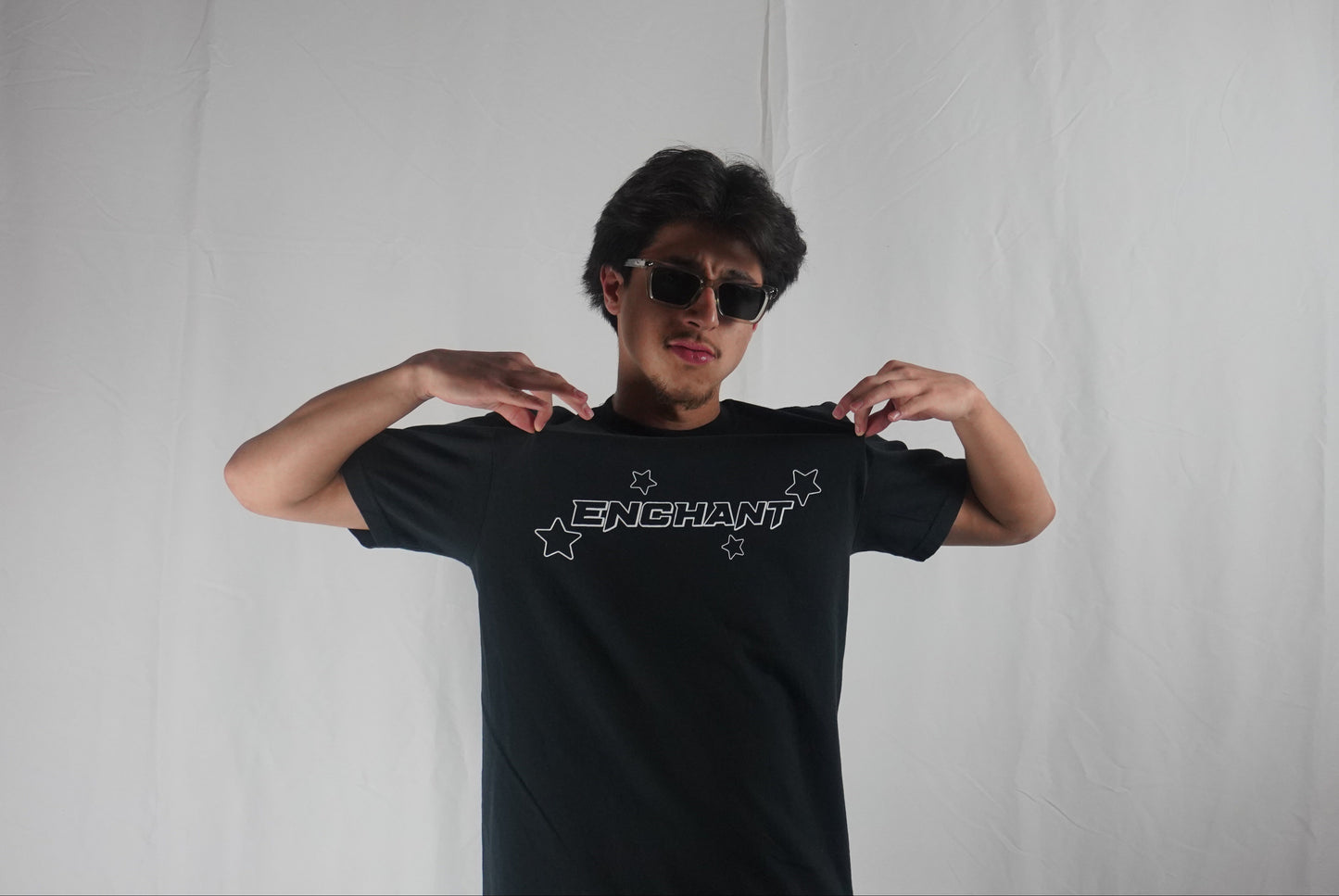 ENCHANT Stars Black Tee