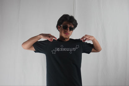 ENCHANT Stars Black Tee