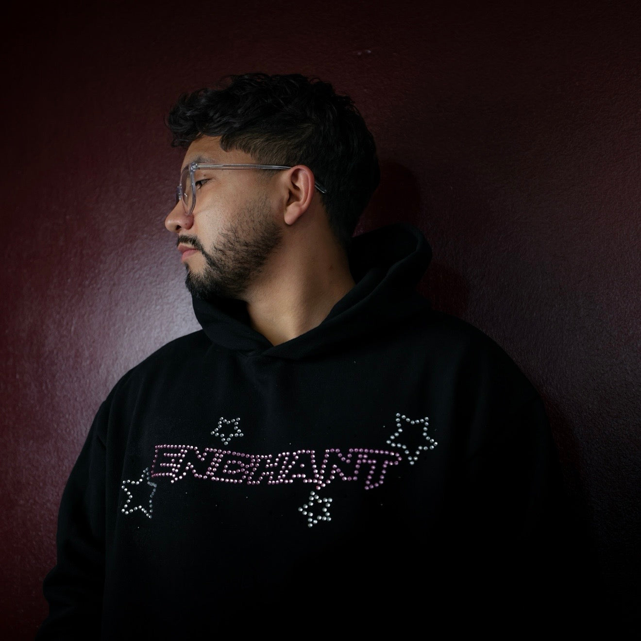 ENCHANT Rhinestone Hoodie